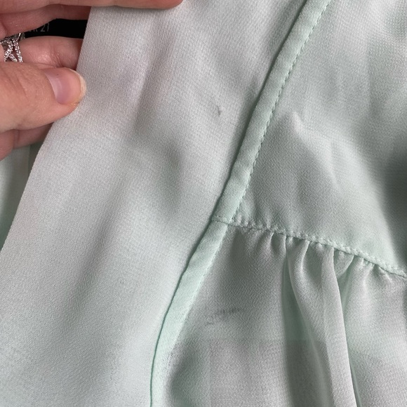 Sheet Mint Forever 21 Tank Top with Tie front - Picture 3 of 7